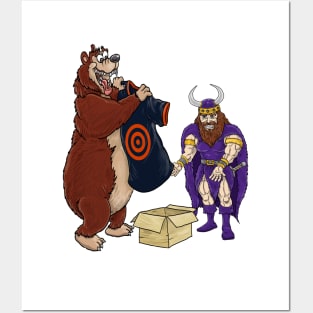 Minnesota Vikings Fans - Kings of the North vs Target Practice Cubbies Posters and Art